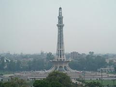 Minar-e-Pakistan panoramic view in Lahore