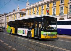 Lisbon tram in action