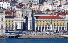 view of Lisbon from cruise ship deck 12