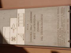 Memorial of Sisto Mastrodicasa in Perugia, Italy