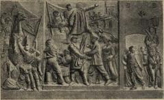 Relief sculpture above the entrance to the House of Hard Labor and Exile