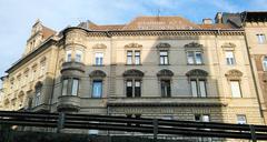 Old residential buildings at the beginning of Fiumei út in Budapest