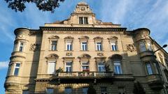 Old residential buildings at the beginning of Fiumei út in Budapest