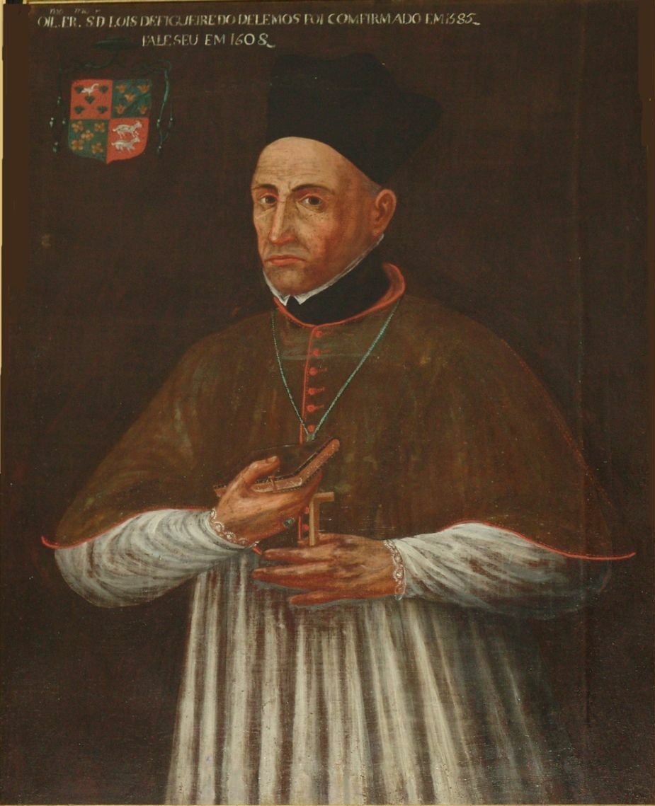 Portrait of Bishop D. Luís Figueiredo de Lemos, 7th Bishop of Funchal, oil painting from 1790