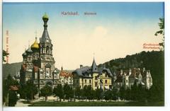 Historic view of Westend in Karlsbad in 1908