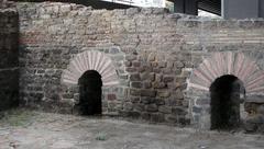 Remains of Roman Military bath Thermae maiores in Budapest Hungary