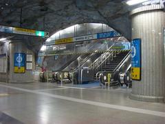 Chungmuro Station subway entrance with glass canopies and modern design