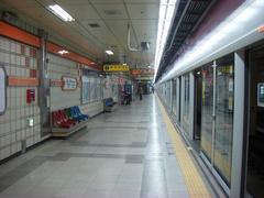 Yangjae Station entrance with modern architectural design