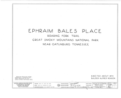 Historic Ephraim Bales Place along Roaring Fork Trail in Gatlinburg, Tennessee
