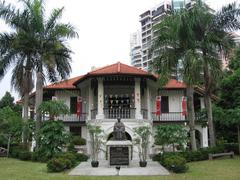 Front view of Sun Yat Sen Nanyang Memorial Hall with traditional Chinese architecture