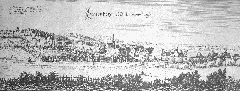 Engraving of Lichtenberg in Lower Saxony by Matthäus Merian