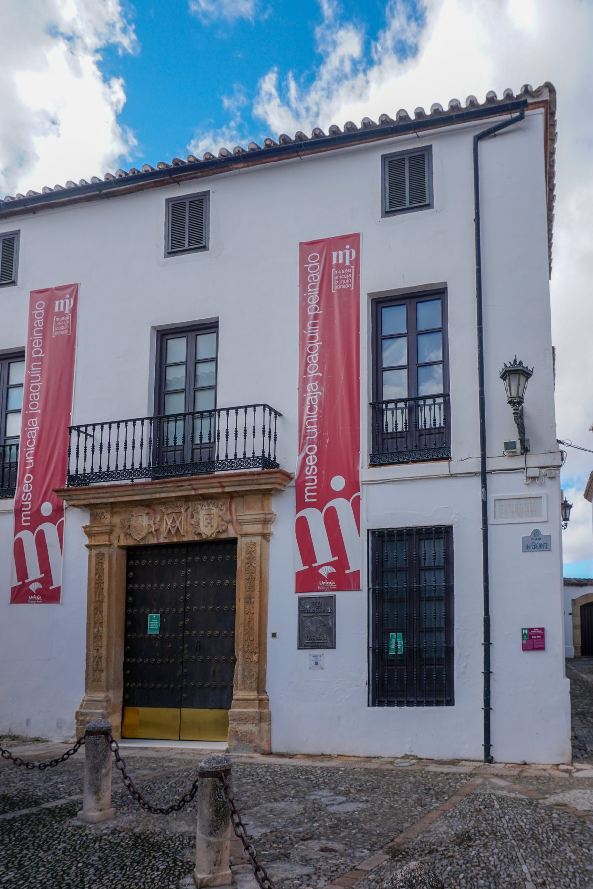 Front view of Museo Unicaja Joaquín Peinado in Ronda, Spain
