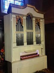 Anonymous historic pipe organ in the S.M. Assunta church, Brusicco Sotto il Monte