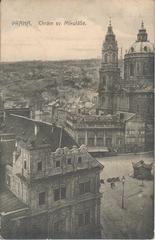 Historic Church of Saint Nicholas in Malá Strana Prague in 1912
