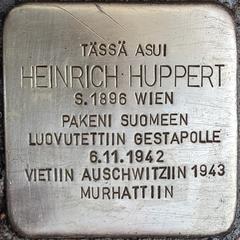 Stolperstein Dedicated To Heinrich Huppert