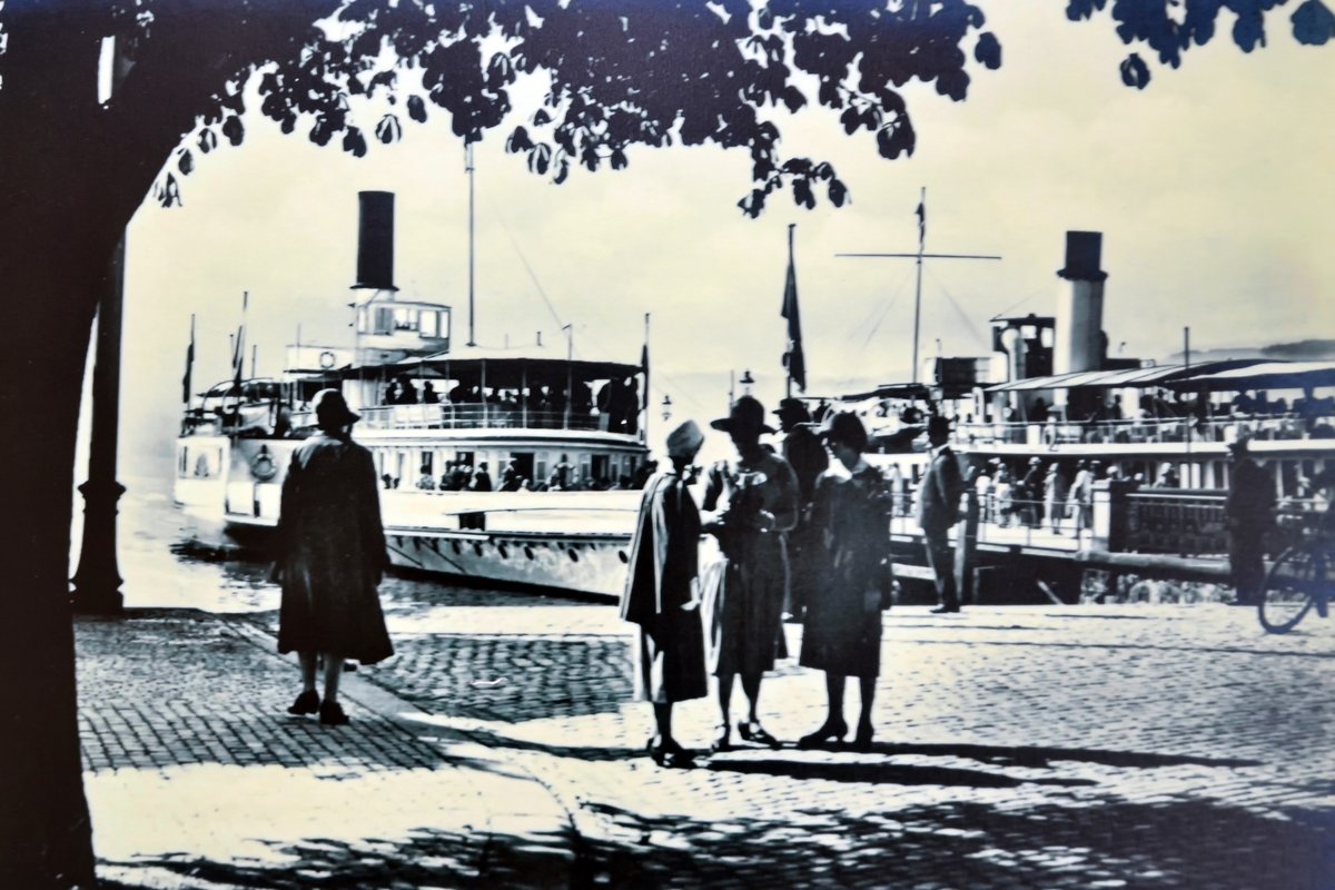 Interior of historic steamship Stadt Rapperswil during the open steamship door day at Bürkliplatz