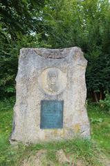 Memorial stone for Forstrat Otto Lanz in Stuttgart from 1930