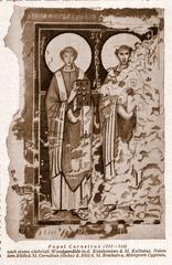 Photo of Pope Cornelius and Martyr Cyprian in Calist catacombs