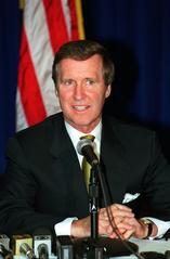 Secretary of Defense William S. Cohen speaking at a press briefing in the U.S. Embassy in Brasilia, Brazil, November 12, 1999