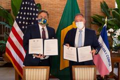 United States officials signing memorandum of understanding with Espírito Santo Government