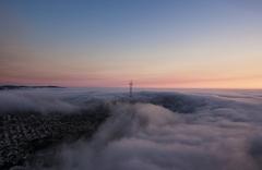 Clouds over Buena Vista Park San Francisco