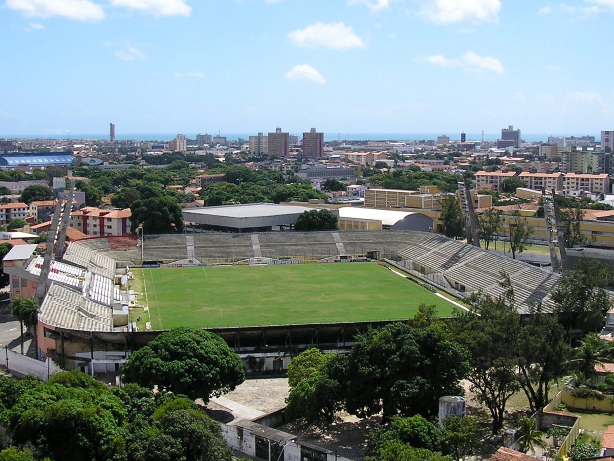 Aerial view of Estádio Presidente Vargas in Fortaleza, Ceará, Brazil