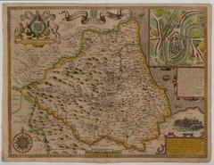 Historical map of Durham by John Speed
