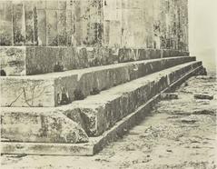 Curved stylobate of the Parthenon in Athens showcasing architectural precision