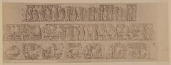 Panathenaic frieze from the Parthenon depicting a procession honoring Athena