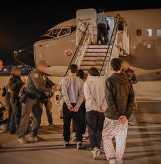 U.S. Customs and Border Protection deportation flight to Colombia departing Miramar California on January 27 2025