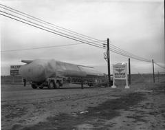 Atlas 109D rocket, Mercury spacecraft arriving at Miramar Air Station on November 29, 1961