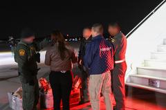 U.S. Customs and Border Protection deportation flight to Colombia departing Miramar, California on January 27, 2025