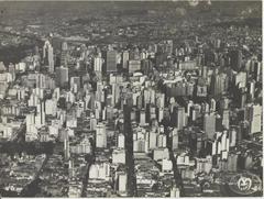 Aerial view of downtown São Paulo with tall buildings and dense urban landscape
