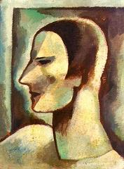 Self-portrait of Ismael Nery in black and white