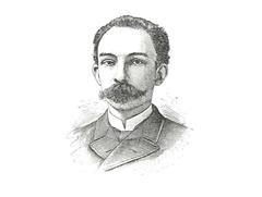 Historical pen copy portrait of José Martí from 1890