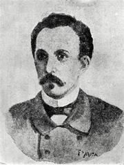 Portrait drawing of José Martí from 1895