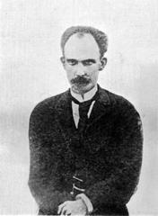 Isolated close-up of José Martí from a group photo during a propaganda visit in 1892