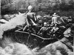 Sketch of José Martí's landing at Playitas de Cajobabo in 1895