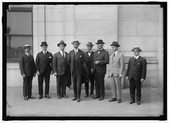 Cuban War Mission to the U.S. group photo including Capt. Tabio, Lazama, Carricarti, Gen. Marti, Kear, Wittermyer, Vander Gutch naval attaché, and Maj. E. Bonick