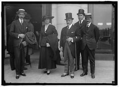 Historic photo of Cuban War Mission to the U.S. featuring General Jose Martin and wife, Dr. DeCespedes minister to U.S., and Captain E.N. Tabio military attache