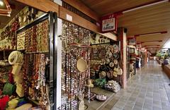 Interior shops at the Paraibano Handicraft Market in Tambaú, João Pessoa, Paraíba