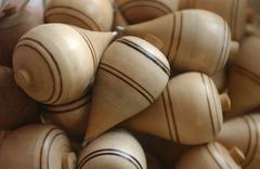 Handicraft market stalls with colorful crafts and decorations in João Pessoa, Brazil