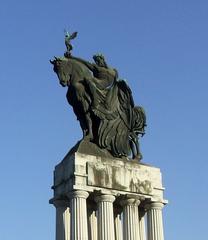 Monument to Ramos de Azevedo depicting allegory of Progress in São Paulo Brazil