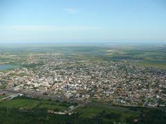 Aerial view of Osório, a city in Rio Grande do Sul, Brazil