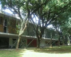 Exterior view of Museu Afro Brasil in Parque do Ibirapuera São Paulo