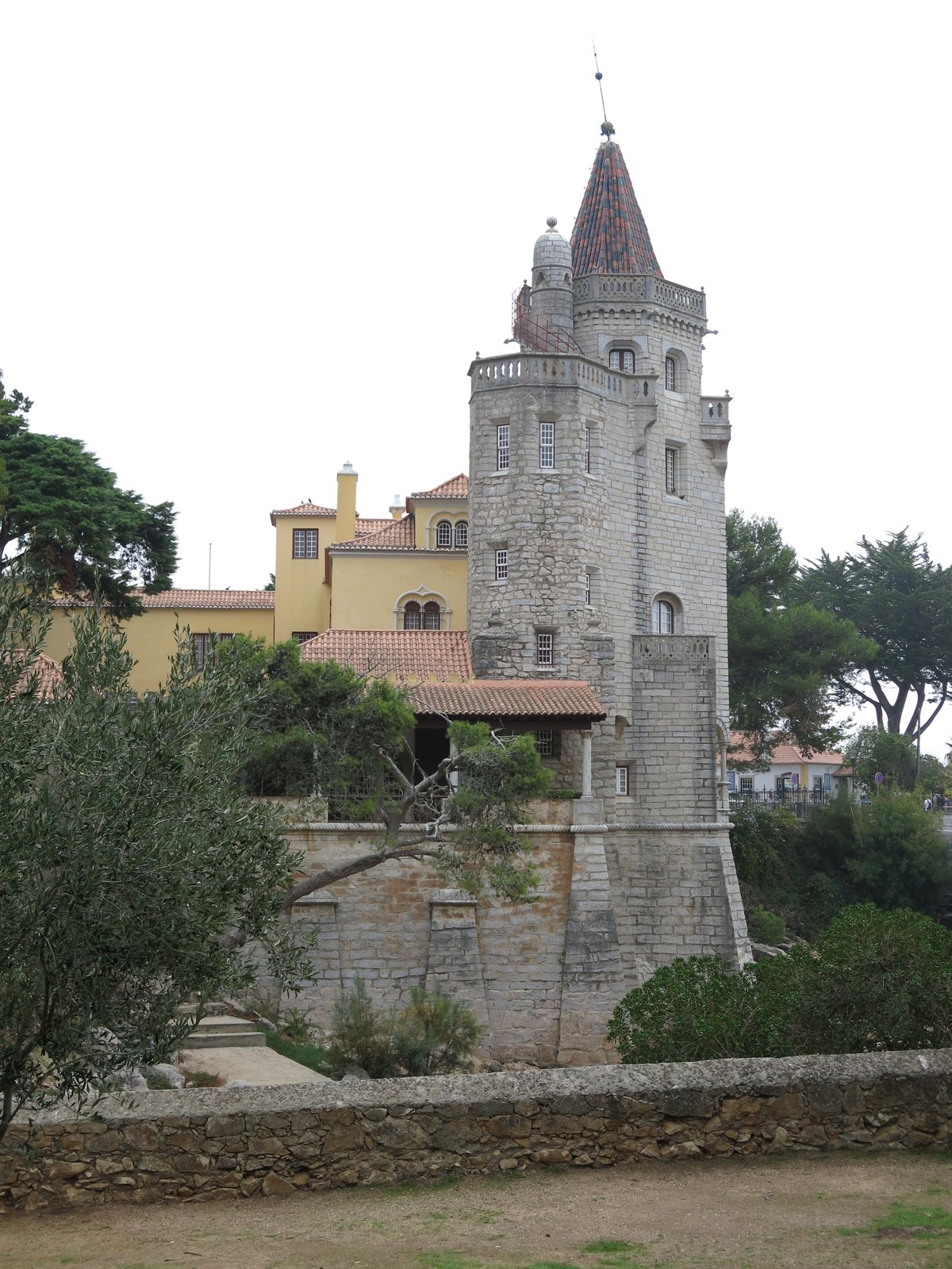 Scenic view of the beach and coastline in Cascais, Portugal