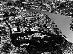 View of Porto cityscape with colorful buildings and Douro River