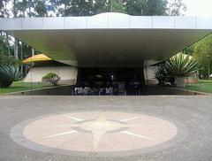 Entrance of Ibirapuera Planetarium with Wind Rose design in São Paulo Brazil