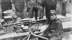 Soldiers in a trench during the 1924 Paulista Revolt