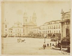 Praça XV de Novembro with historical buildings in Rio de Janeiro, Brazil